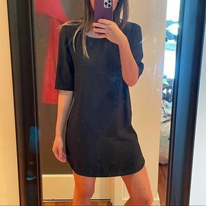 AQUA black 3/4 sleeve dress